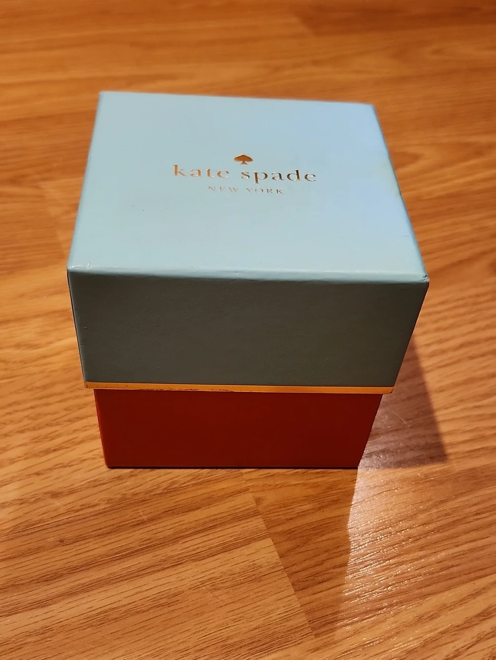 kate spade Light Blue Top with Orange  Base Watch Gift Box